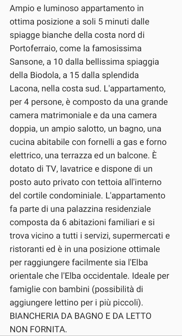 Appartamento Orti Portoferraio Zimmer foto